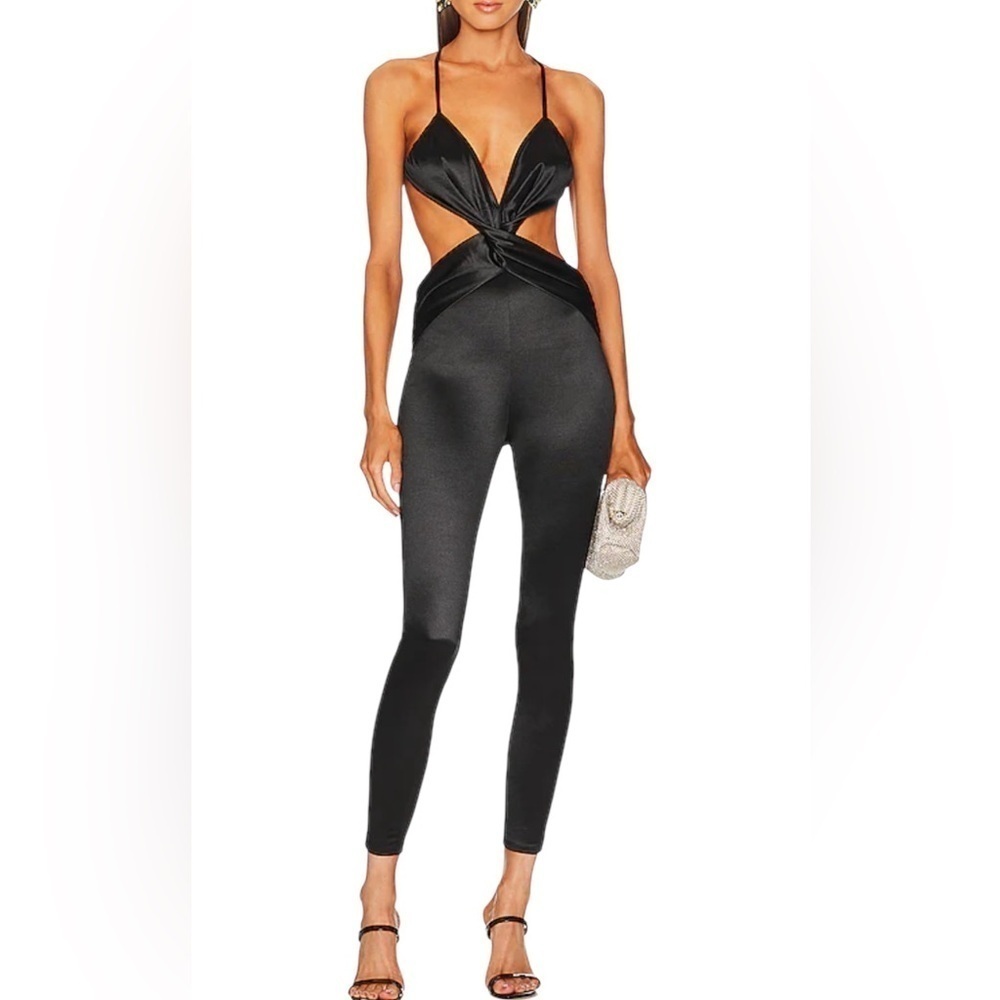 Michael Costello REVOLVE Zlata Jumpsuit in Black Size XS. G40